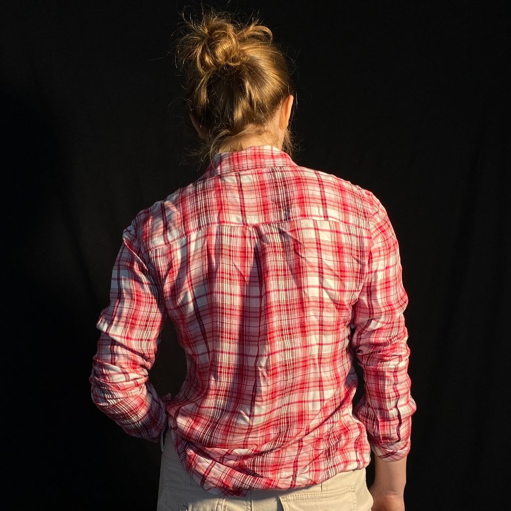 Maison Jules Plaid Button Up